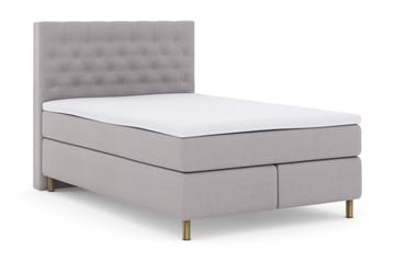 Select No 3 Kontinentalsäng 140x200 Fast/Medium - Ljusgrå/Koppar - Products - Möbler - Säng - Kontinentalsäng