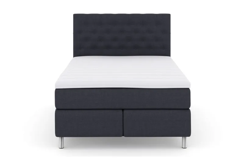 Select No 3 Kontinentalsäng 140x200 Medium - Blå/Metall - Products - Möbler - Säng - Kontinentalsäng