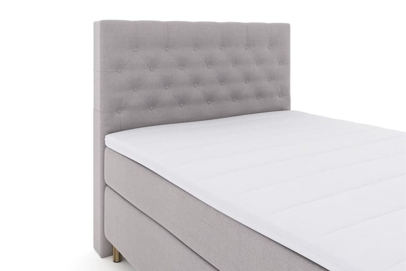 Select No 3 Kontinentalsäng 140x200 Medium - Ljusgrå/Koppar - Products - Möbler - Säng - Kontinentalsäng