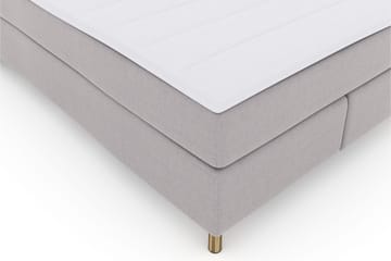 Select No 3 Kontinentalsäng 140x200 Medium - Ljusgrå/Koppar - Products - Möbler - Säng - Kontinentalsäng