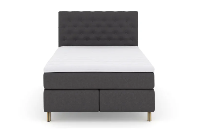 Select No 3 Kontinentalsäng 140x200 Medium - Mörkgrå/Koppar - Products - Möbler - Säng - Kontinentalsäng