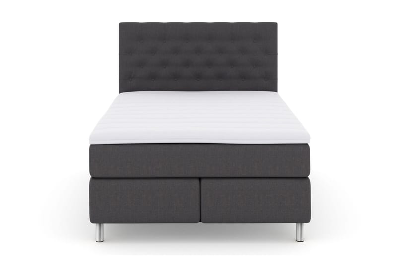 Select No 3 Kontinentalsäng 140x200 Medium - Mörkgrå/Metall - Products - Möbler - Säng - Kontinentalsäng