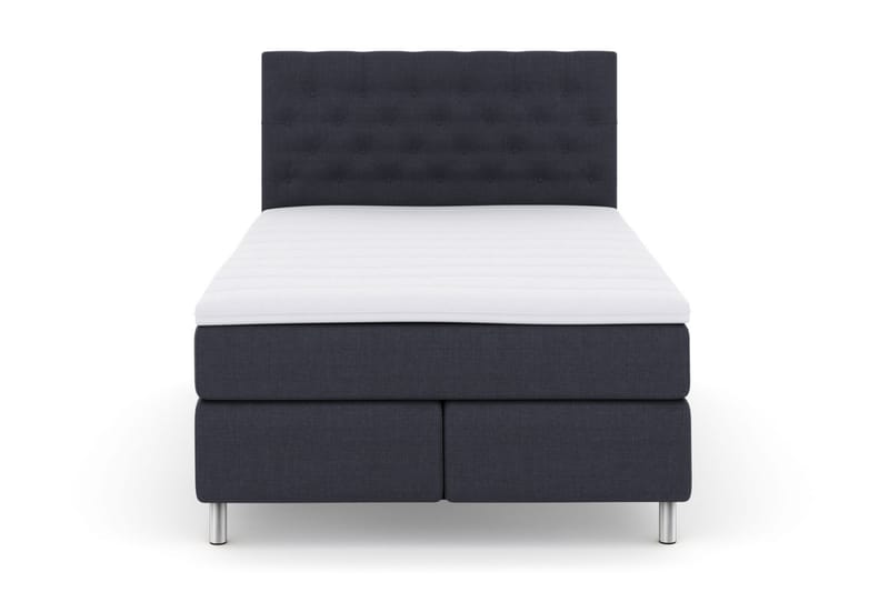 Select No 3 Kontinentalsäng 160x200 Fast - Blå/Metall - Products - Möbler - Säng - Kontinentalsäng