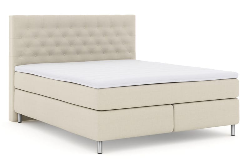 Select No 3 Kontinentalsäng 180x200 Fast/Medium - Beige/Metall - Products - Möbler - Säng - Kontinentalsäng