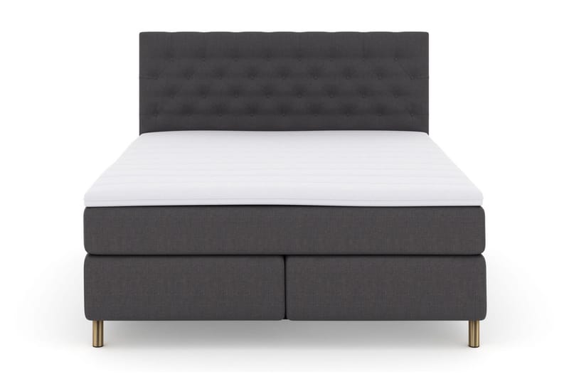 Select No 3 Kontinentalsäng 180x200 Fast/Medium - Mörkgrå/Koppar - Products - Möbler - Säng - Kontinentalsäng