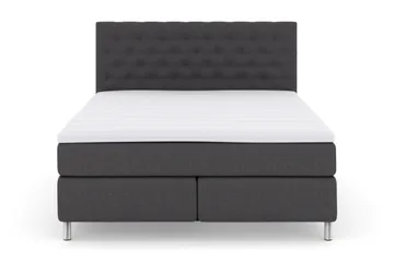 Select No 3 Kontinentalsäng 180x200 Fast/Medium - Mörkgrå/Metall - Products - Möbler - Säng - Kontinentalsäng