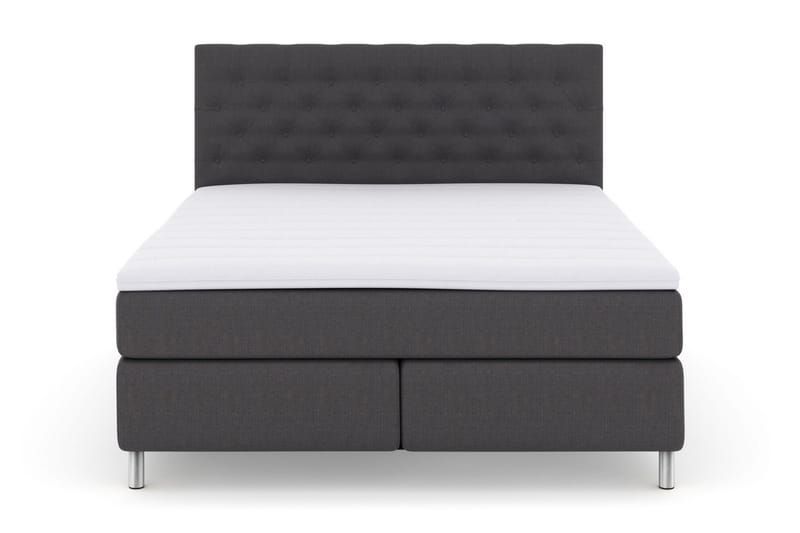 Select No 3 Kontinentalsäng 180x200 Fast/Medium - Mörkgrå/Metall - Products - Möbler - Säng - Kontinentalsäng