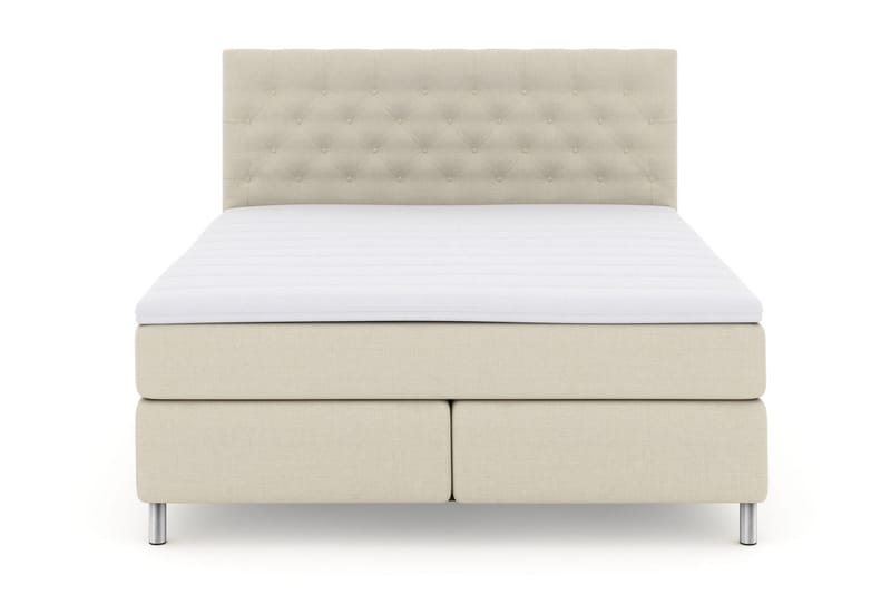 Select No 3 Kontinentalsäng 210x210 Fast - Beige/Metall - Products - Möbler - Säng - Kontinentalsäng