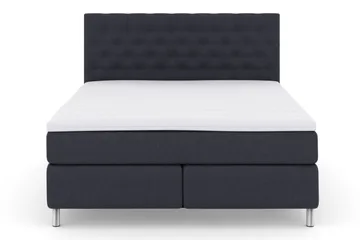 Select No 3 Kontinentalsäng 210x210 Fast/Medium - Blå/Metall - Products - Möbler - Säng - Kontinentalsäng