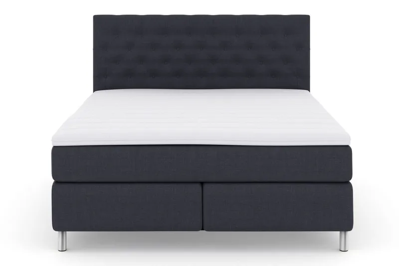 Select No 3 Kontinentalsäng 210x210 Fast/Medium - Blå/Metall - Products - Möbler - Säng - Kontinentalsäng