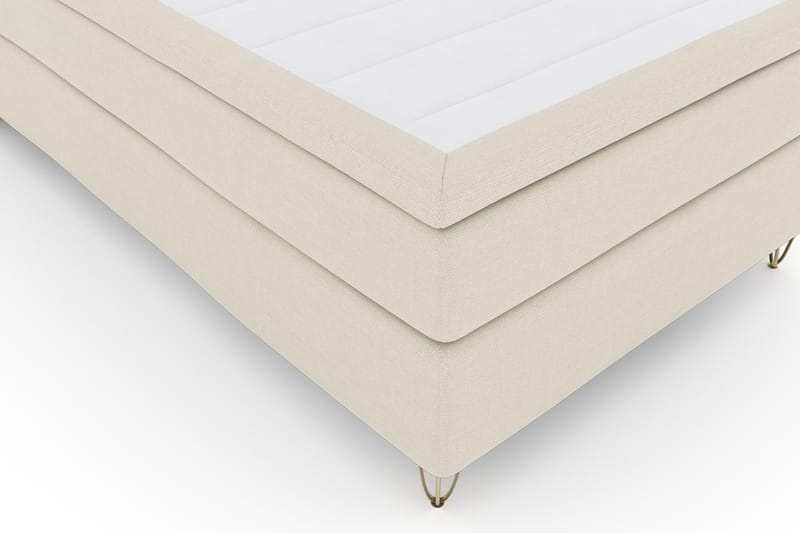 Select No 4 Komplett Sängpaket 120x200 Fast - Beige/Metall V-form - Products - Möbler - Säng - Enkelsäng