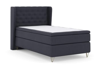 Select No 4 Komplett Sängpaket 120x200 Fast - Blå/Metall V-form - Products - Möbler - Säng - Enkelsäng
