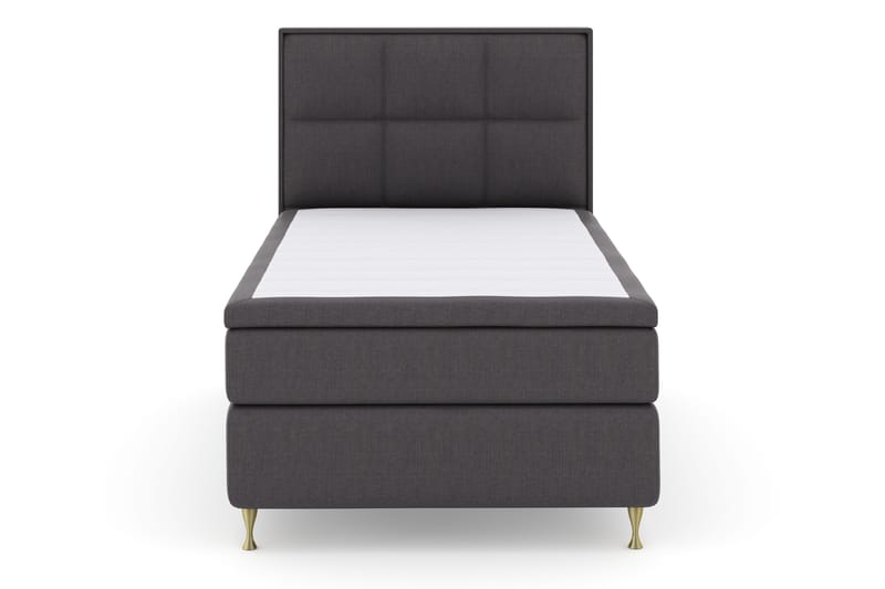 Select No 4 Komplett Sängpaket 120x200 Fast - Mörkgrå/Guld - Products - Möbler - Säng - Enkelsäng