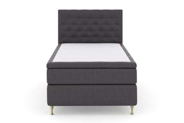 Select No 4 Komplett Sängpaket 120x200 Fast - Mörkgrå/Guld - Products - Möbler - Säng - Enkelsäng
