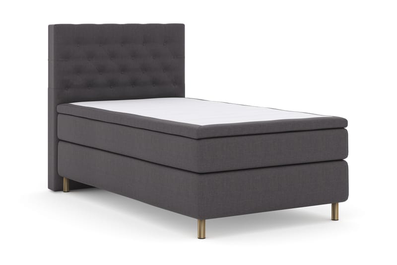 Select No 4 Komplett Sängpaket 120x200 Fast - Mörkgrå/Koppar - Products - Möbler - Säng - Enkelsäng