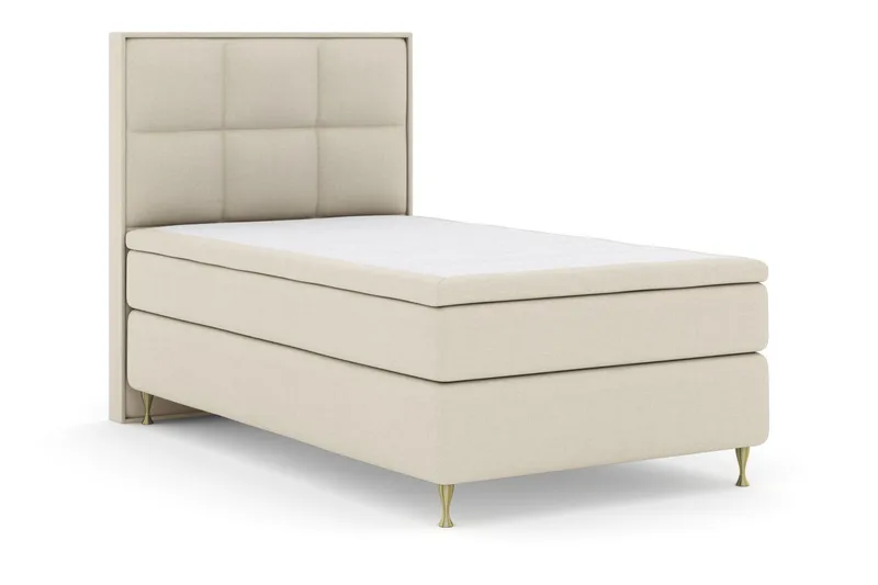 Select No 4 Komplett Sängpaket 120x200 Medium - Beige/Guld - Products - Möbler - Säng - Enkelsäng