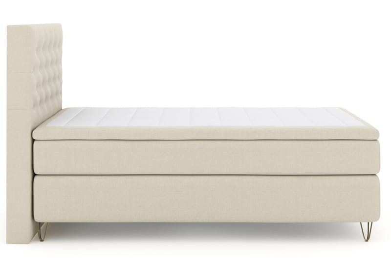 Select No 4 Komplett Sängpaket 120x200 Medium - Beige/Metall V-form - Products - Möbler - Säng - Enkelsäng