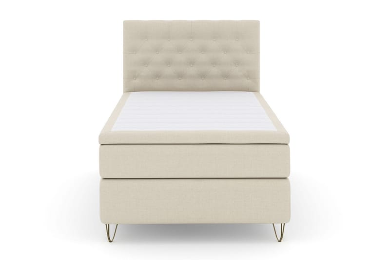 Select No 4 Komplett Sängpaket 120x200 Medium, Beige/Metall V-form