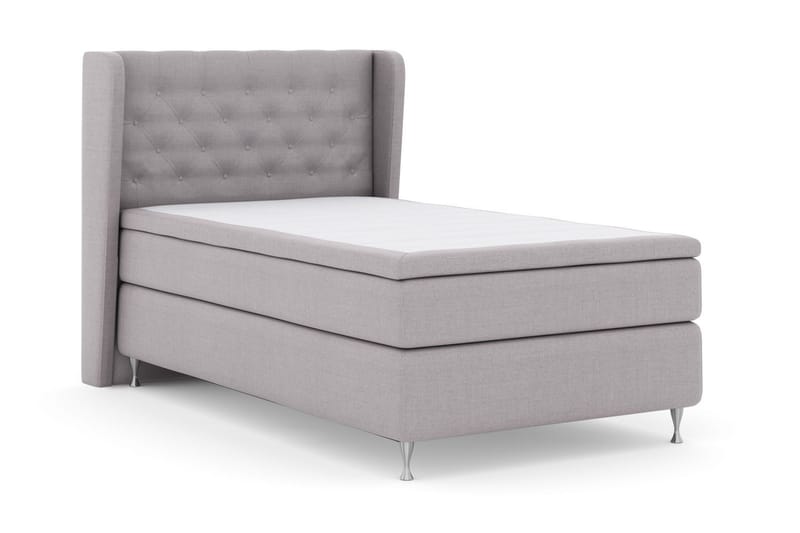Select No 4 Komplett Sängpaket 120x200 Medium - Ljusgrå/Silver - Products - Möbler - Säng - Enkelsäng