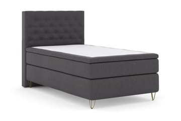 Select No 4 Komplett Sängpaket 120x200 Medium - Mörkgrå/Metall V-form - Products - Möbler - Säng - Enkelsäng