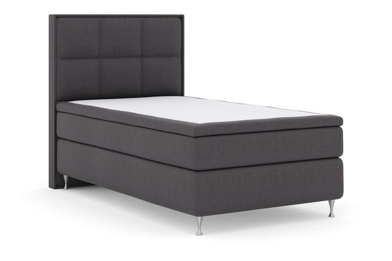 Select No 4 Komplett Sängpaket 120x200 Medium - Mörkgrå/Silver - Products - Möbler - Säng - Enkelsäng