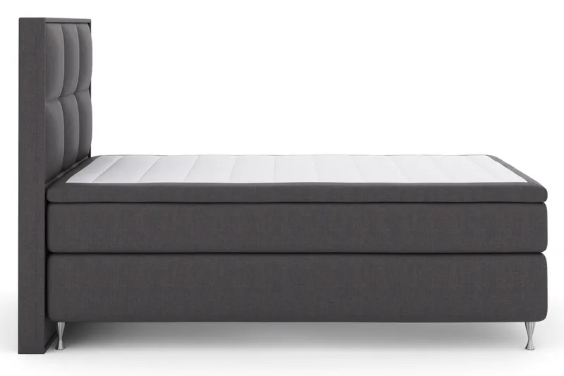 Select No 4 Komplett Sängpaket 120x200 Medium - Mörkgrå/Silver - Products - Möbler - Säng - Enkelsäng