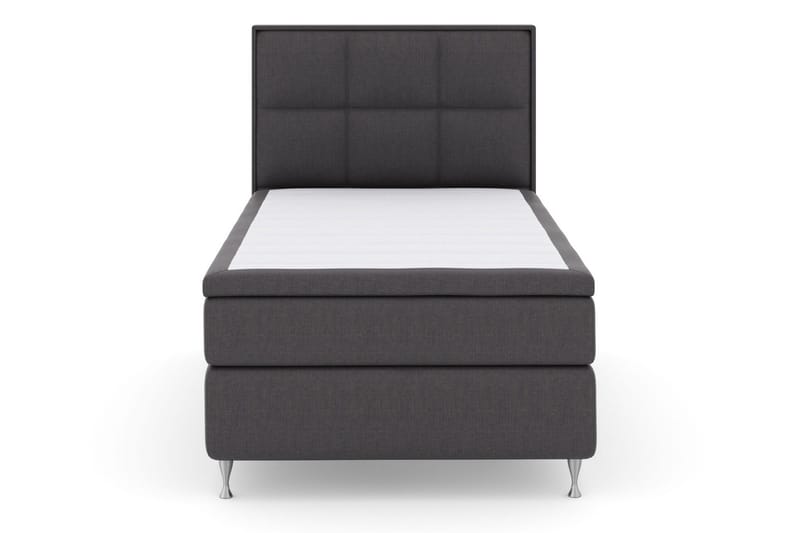 Select No 4 Komplett Sängpaket 120x200 Medium - Mörkgrå/Silver - Products - Möbler - Säng - Enkelsäng