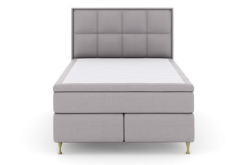 Select No 4 Komplett Sängpaket 140x200 Fast - Ljusgrå/Guld - Products - Möbler - Säng - Kontinentalsäng