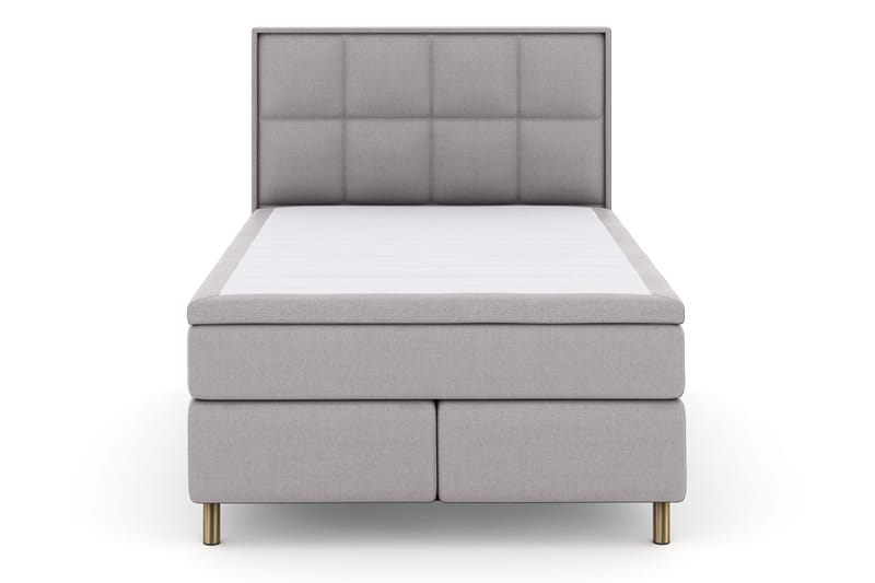 Select No 4 Komplett Sängpaket 140x200 Fast - Ljusgrå/Koppar - Products - Möbler - Säng - Kontinentalsäng