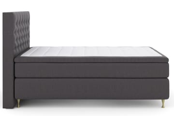 Select No 4 Komplett Sängpaket 140x200 Fast - Mörkgrå/Guld - Products - Möbler - Säng - Kontinentalsäng