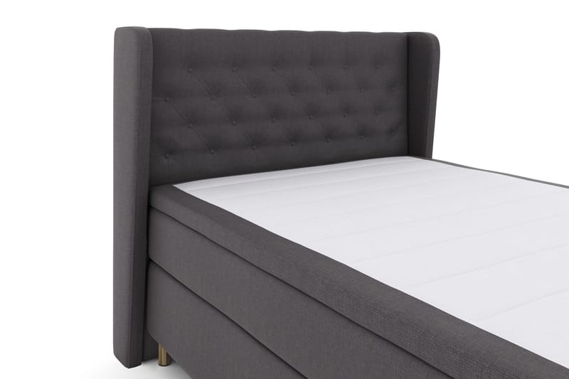 Select No 4 Komplett Sängpaket 140x200 Fast - Mörkgrå/Koppar - Products - Möbler - Säng - Kontinentalsäng