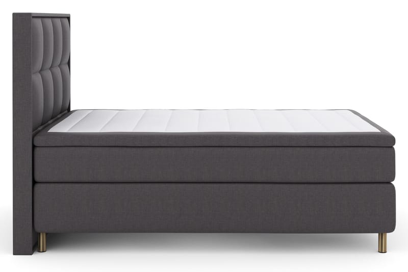 Select No 4 Komplett Sängpaket 140x200 Fast - Mörkgrå/Koppar - Products - Möbler - Säng - Kontinentalsäng