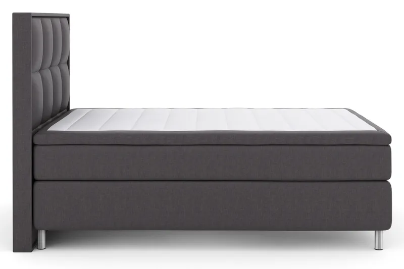 Select No 4 Komplett Sängpaket 140x200 Fast - Mörkgrå/Metall - Products - Möbler - Säng - Kontinentalsäng