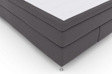 Select No 4 Komplett Sängpaket 140x200 Fast - Mörkgrå/Silver - Products - Möbler - Säng - Kontinentalsäng