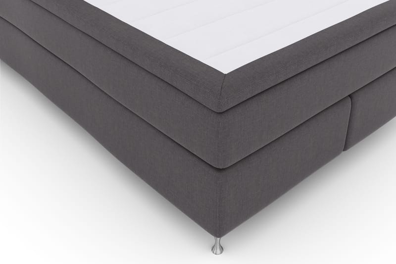 Select No 4 Komplett Sängpaket 140x200 Fast - Mörkgrå/Silver - Products - Möbler - Säng - Kontinentalsäng
