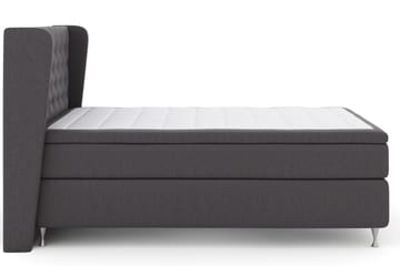 Select No 4 Komplett Sängpaket 140x200 Fast - Mörkgrå/Silver - Products - Möbler - Säng - Kontinentalsäng