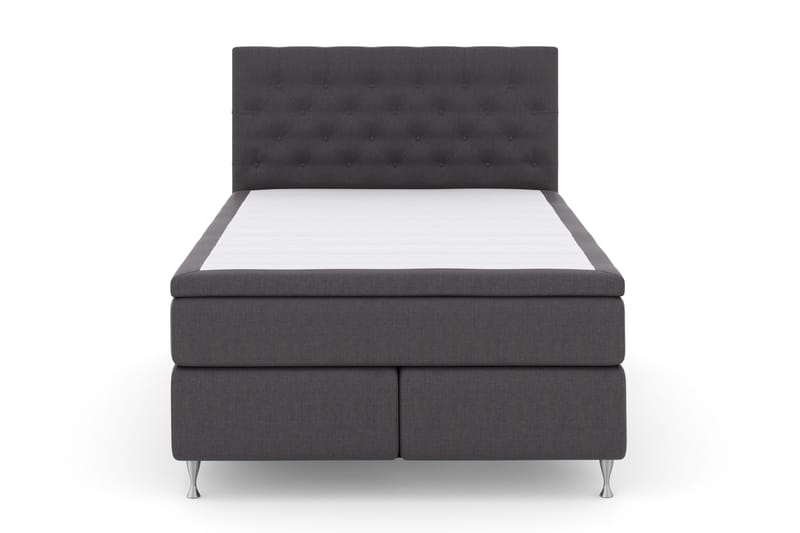 Select No 4 Komplett Sängpaket 140x200 Fast - Mörkgrå/Silver - Products - Möbler - Säng - Kontinentalsäng