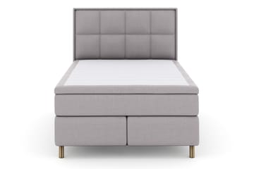 Select No 4 Komplett Sängpaket 140x200 Medium - Ljusgrå/Koppar - Products - Möbler - Säng - Kontinentalsäng