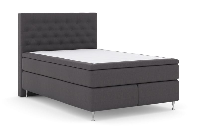 Select No 4 Komplett Sängpaket 140x200 Medium - Mörkgrå/Silver - Products - Möbler - Säng - Kontinentalsäng