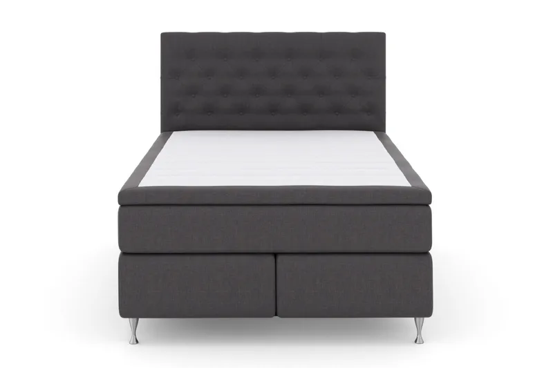 Select No 4 Komplett Sängpaket 140x200 Medium - Mörkgrå/Silver - Products - Möbler - Säng - Kontinentalsäng