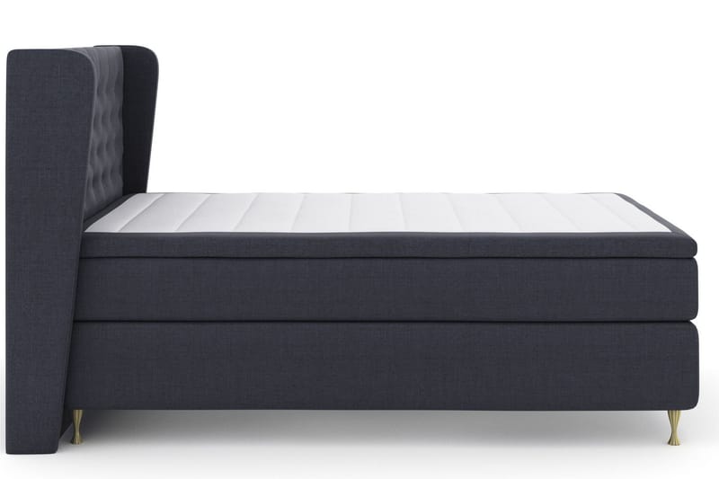 Select No 4 Komplett Sängpaket 160x200 Fast - Blå/Guld - Products - Möbler - Säng - Kontinentalsäng