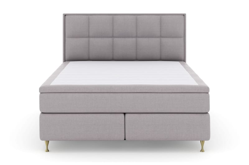 Select No 4 Komplett Sängpaket 160x200 Fast - Ljusgrå/Guld - Products - Möbler - Säng - Kontinentalsäng