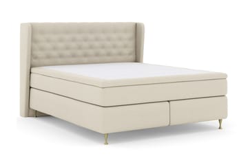 Select No 4 Komplett Sängpaket 160x200 Fast/Medium - Beige/Guld - Products - Möbler - Säng - Kontinentalsäng