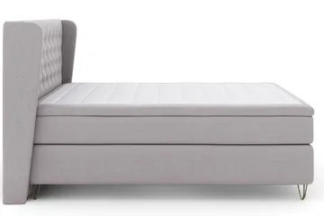 Select No 4 Komplett Sängpaket 160x200 Fast/Medium - Ljusgrå/Metall V-form - Products - Möbler - Säng - Kontinentalsäng