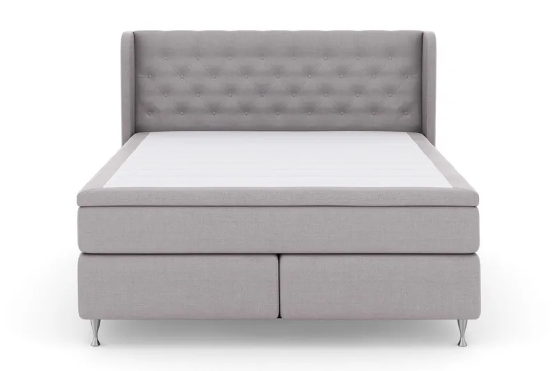 Select No 4 Komplett Sängpaket 160x200 Medium - Ljusgrå/Silver - Products - Möbler - Säng - Kontinentalsäng