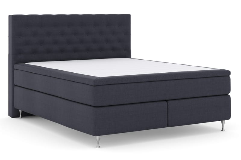 Select No 4 Komplett Sängpaket 180x200 Fast - Blå/Silver - Products - Möbler - Säng - Kontinentalsäng