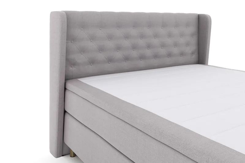 Select No 4 Komplett Sängpaket 180x200 Fast - Ljusgrå/Koppar - Products - Möbler - Säng - Kontinentalsäng