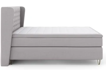 Select No 4 Komplett Sängpaket 180x200 Fast - Ljusgrå/Metall V-form - Products - Möbler - Säng - Kontinentalsäng