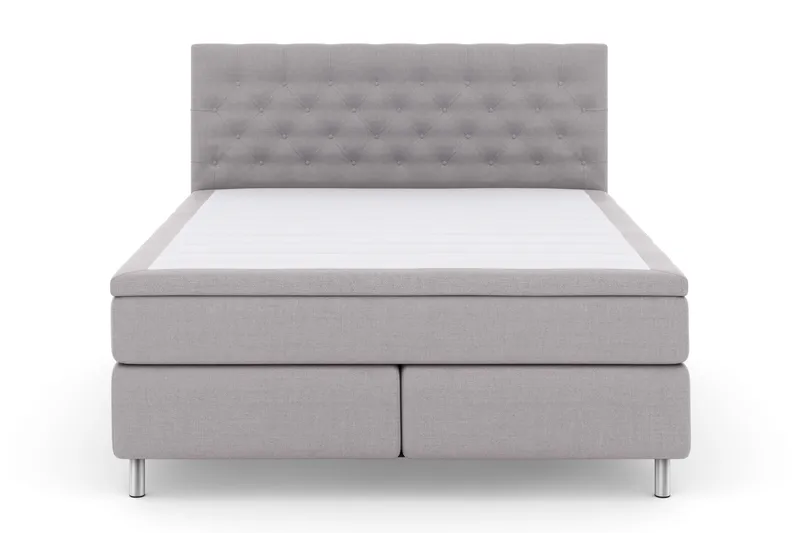 Select No 4 Komplett Sängpaket 180x200 Fast - Ljusgrå/Metall - Products - Möbler - Säng - Kontinentalsäng