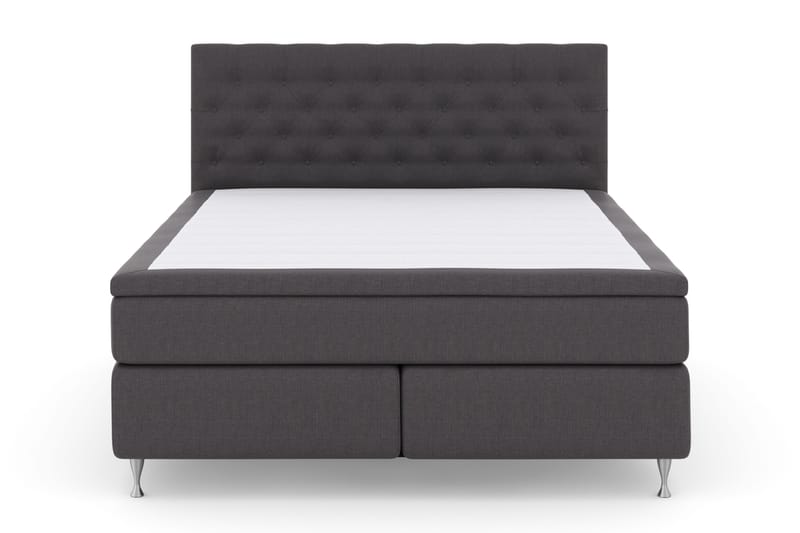 Select No 4 Komplett Sängpaket 180x200 Fast - Mörkgrå/Silver - Products - Möbler - Säng - Kontinentalsäng